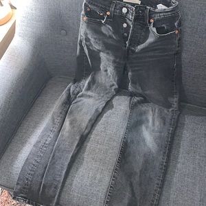 Levi’s wedgie straight black